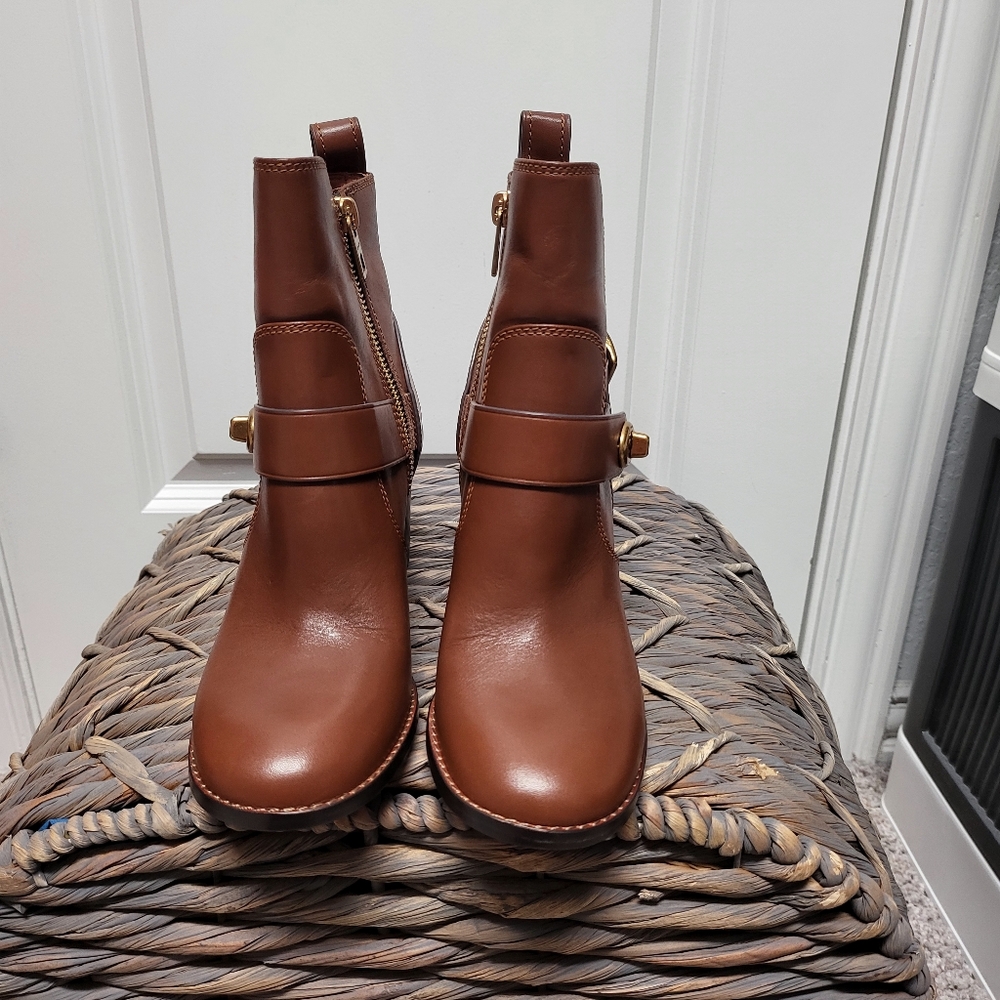 Coach Tea Rose Boots